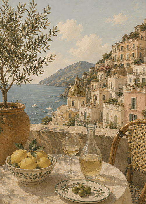 amalfi aperitivo, flat artwork