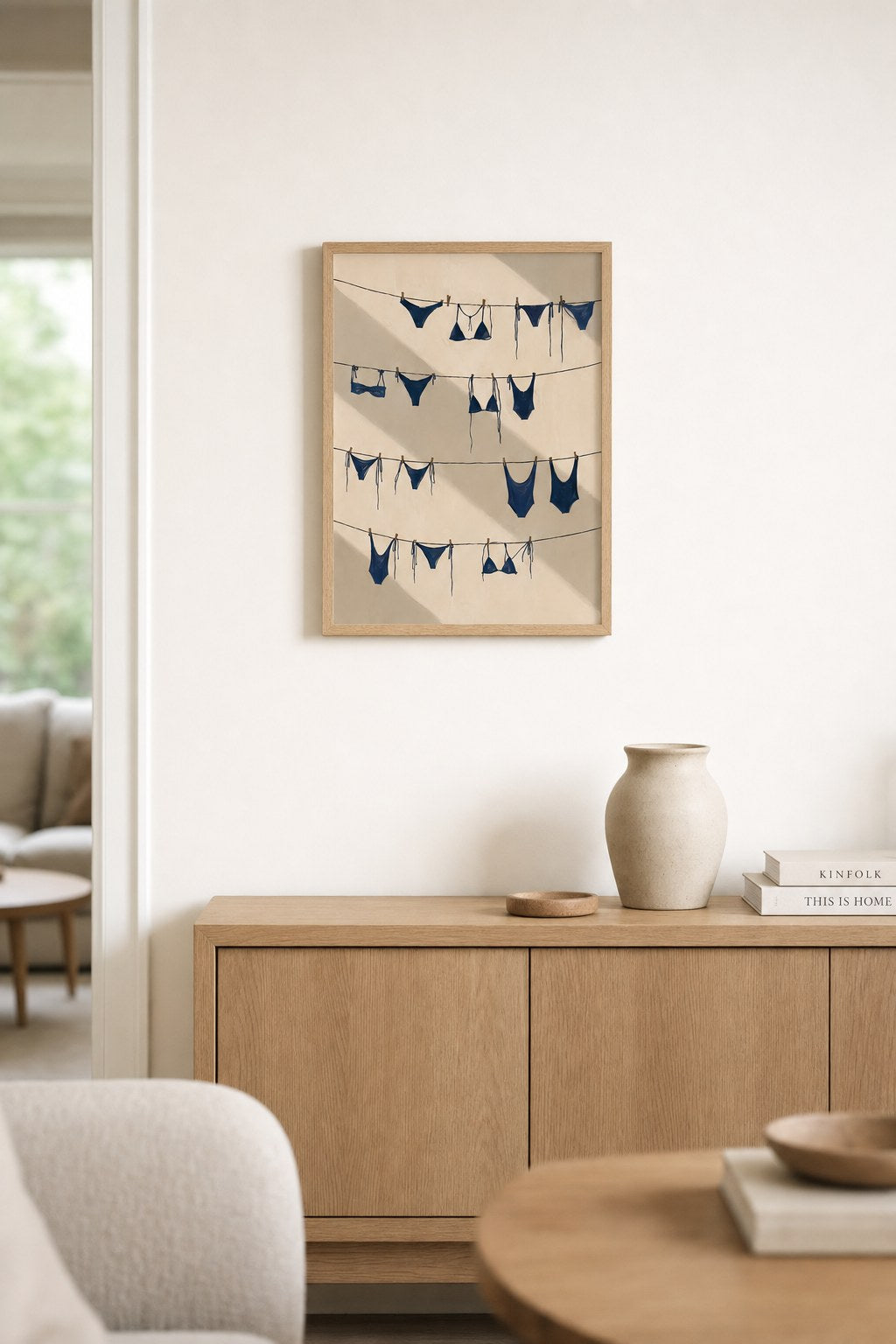 Blue Laundry Lines, styled interior