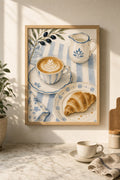 breakfast in blue, styled interior