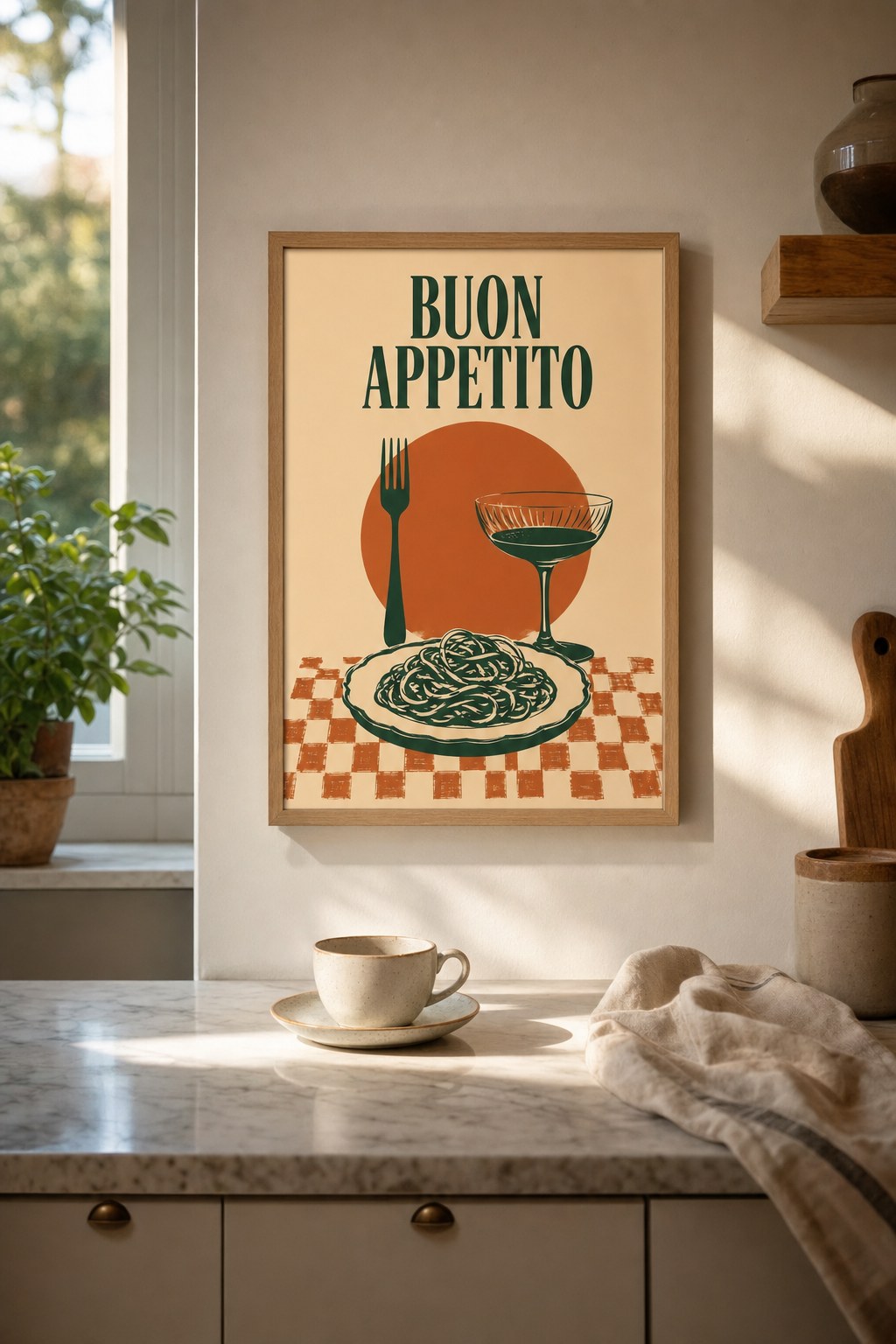 Buon Appetito Table, styled interior
