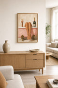 Champagne Bath Reverie, styled interior