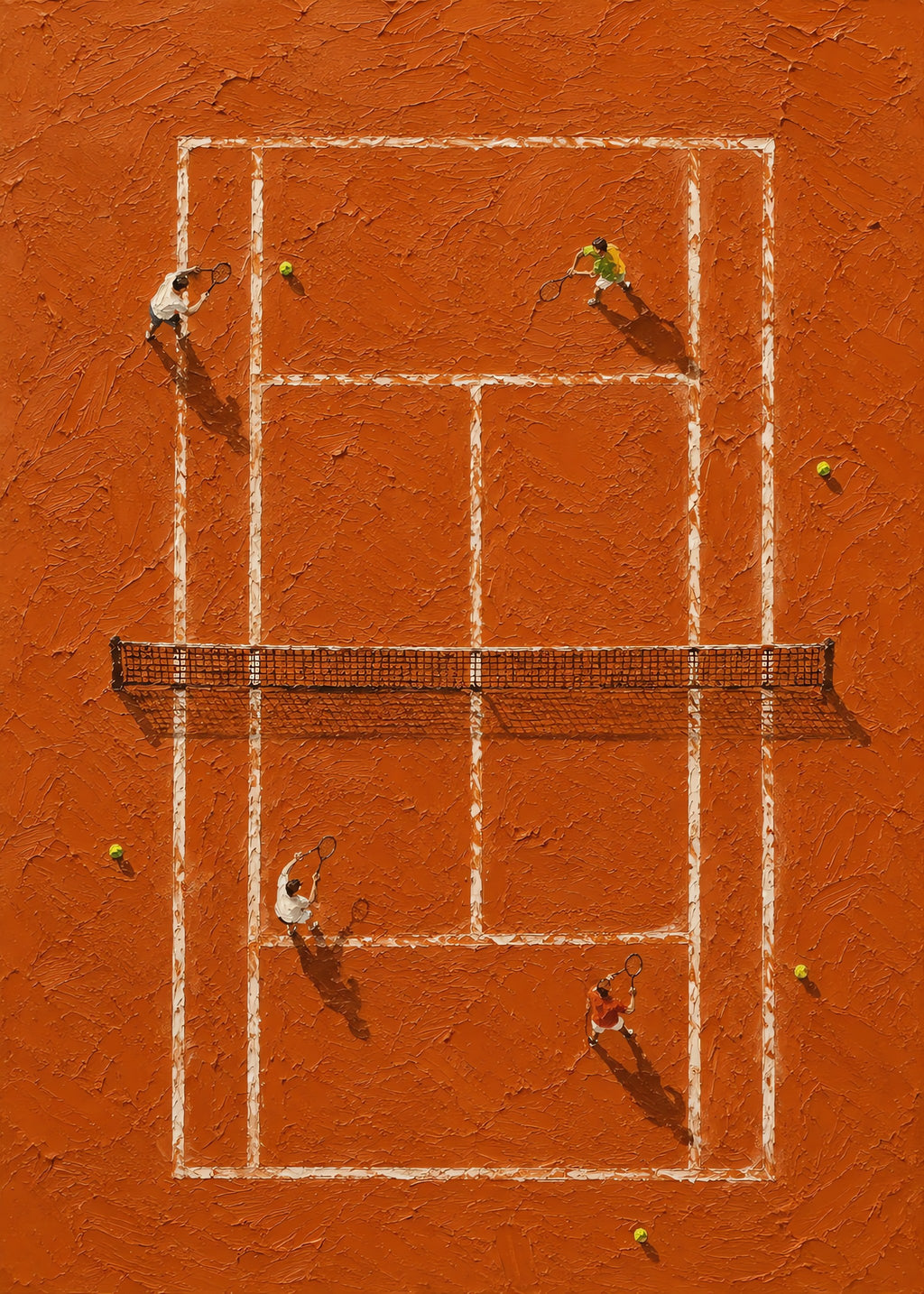 Clay Court Rally, flat artwork