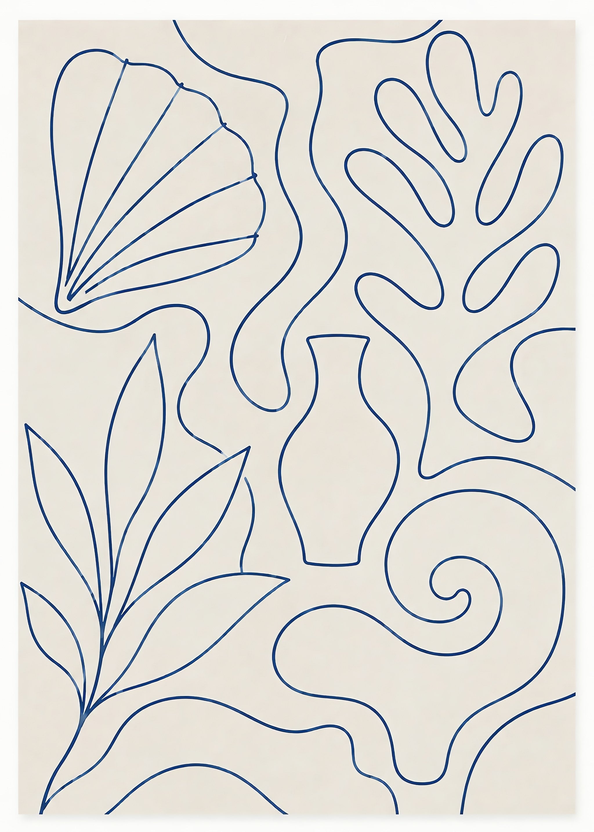 Coastal Reverie Lines, flat artwork