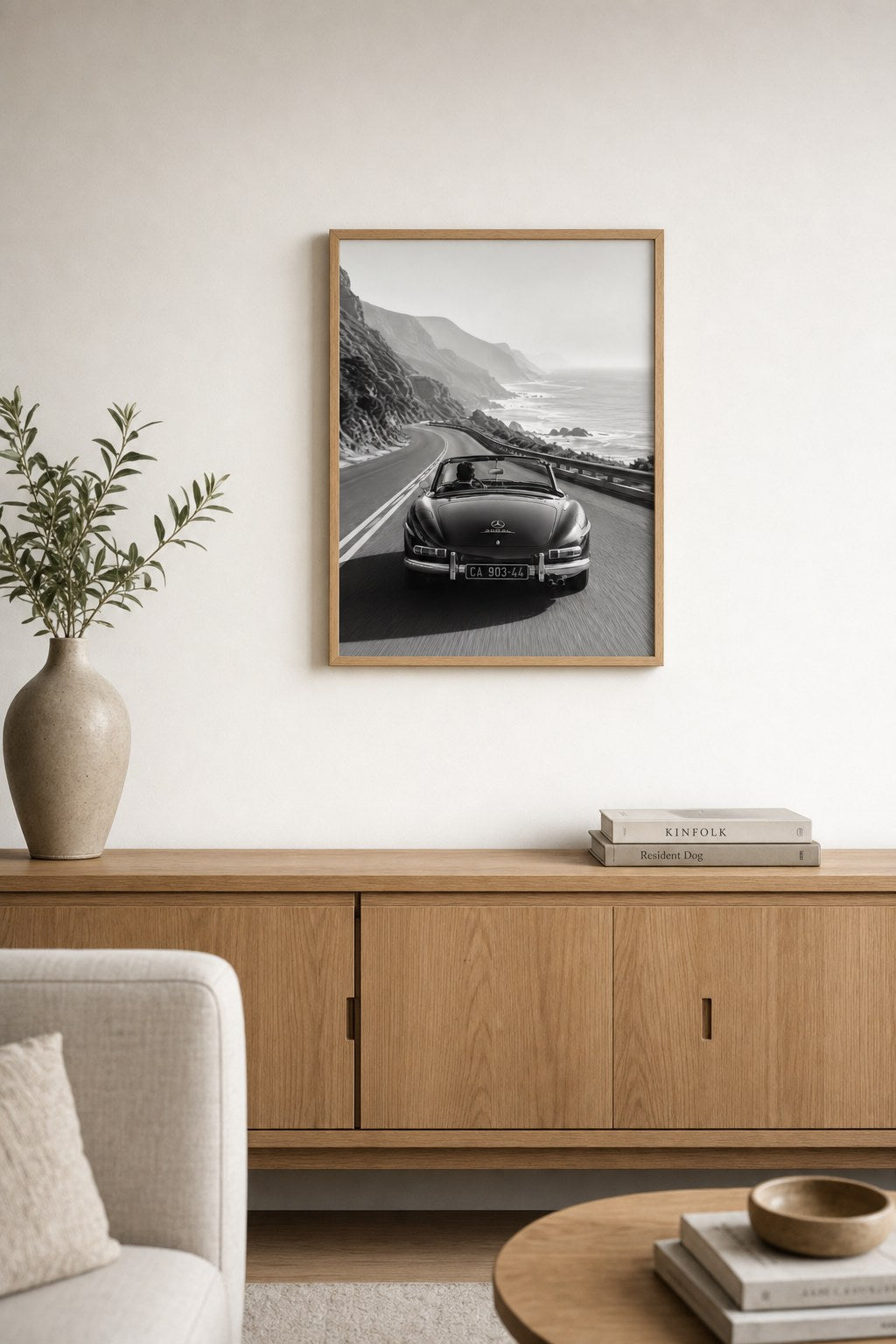 Coastal Road Escape, styled interior