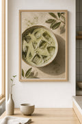 iced matcha, styled interior
