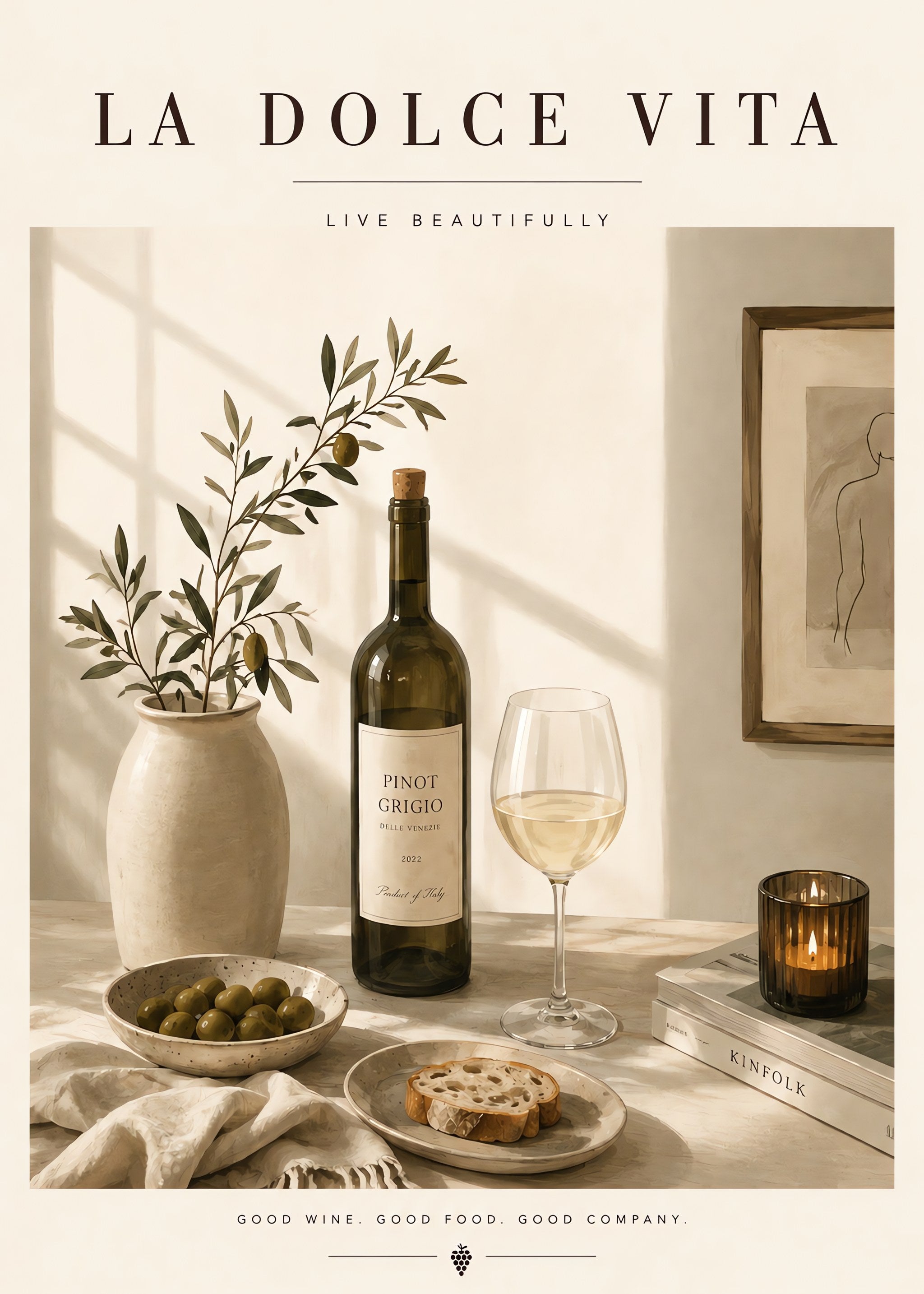La Dolce Table, flat artwork