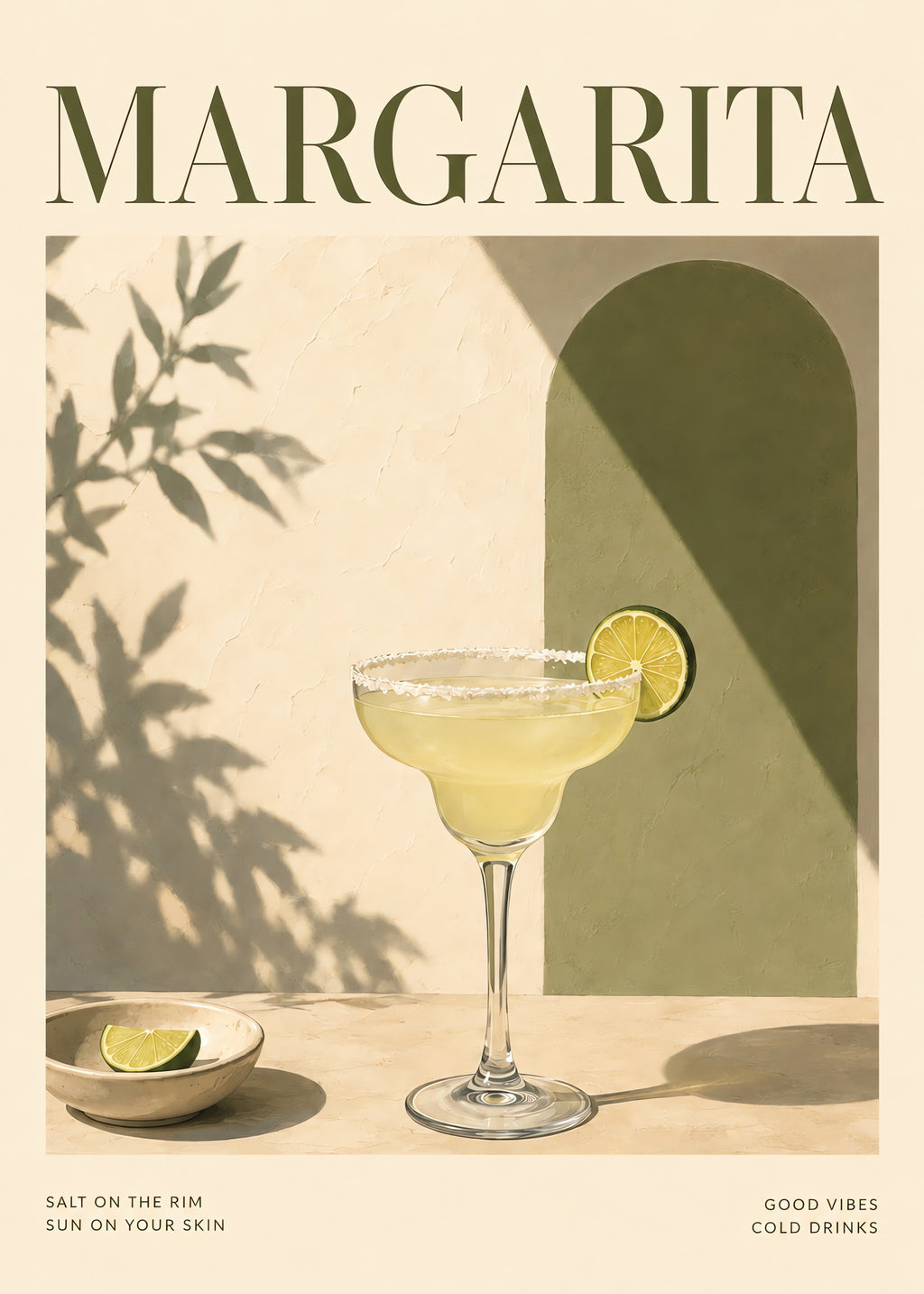 Margarita Sun Hour, flat artwork