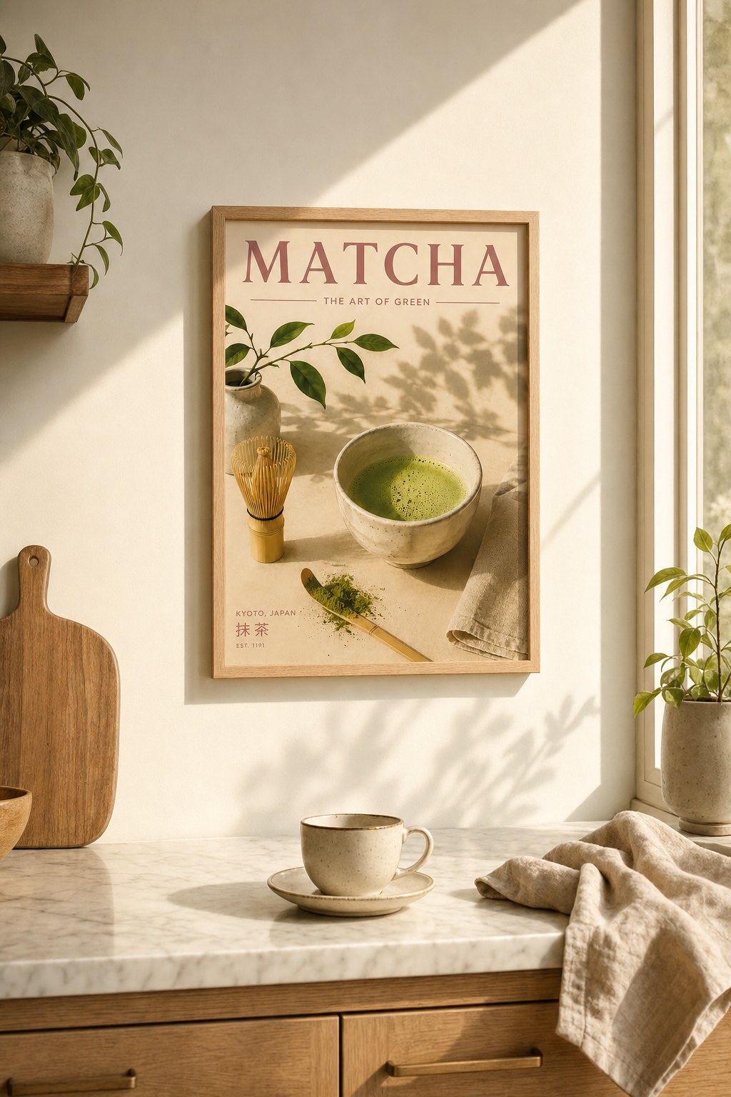 Matcha Morning Ritual, styled interior