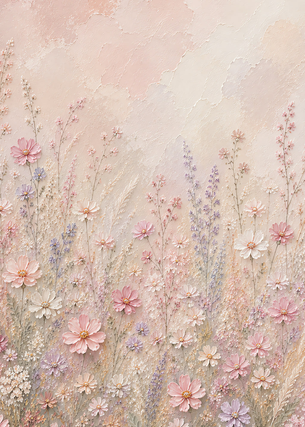 Meadow in Pastel, flat artwork