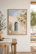 mediterranean doorway, styled interior