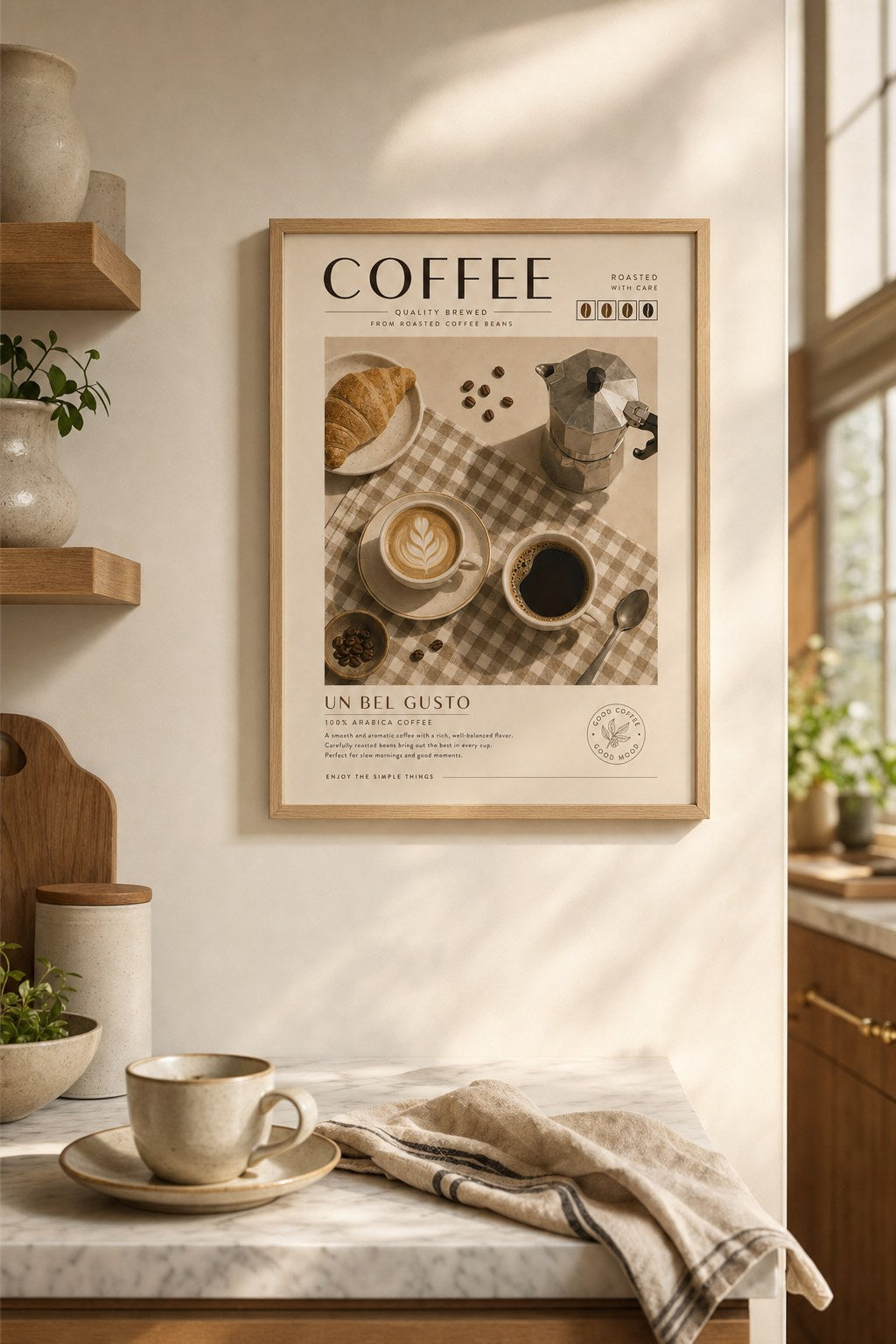 Morning Coffee Ritual, styled interior