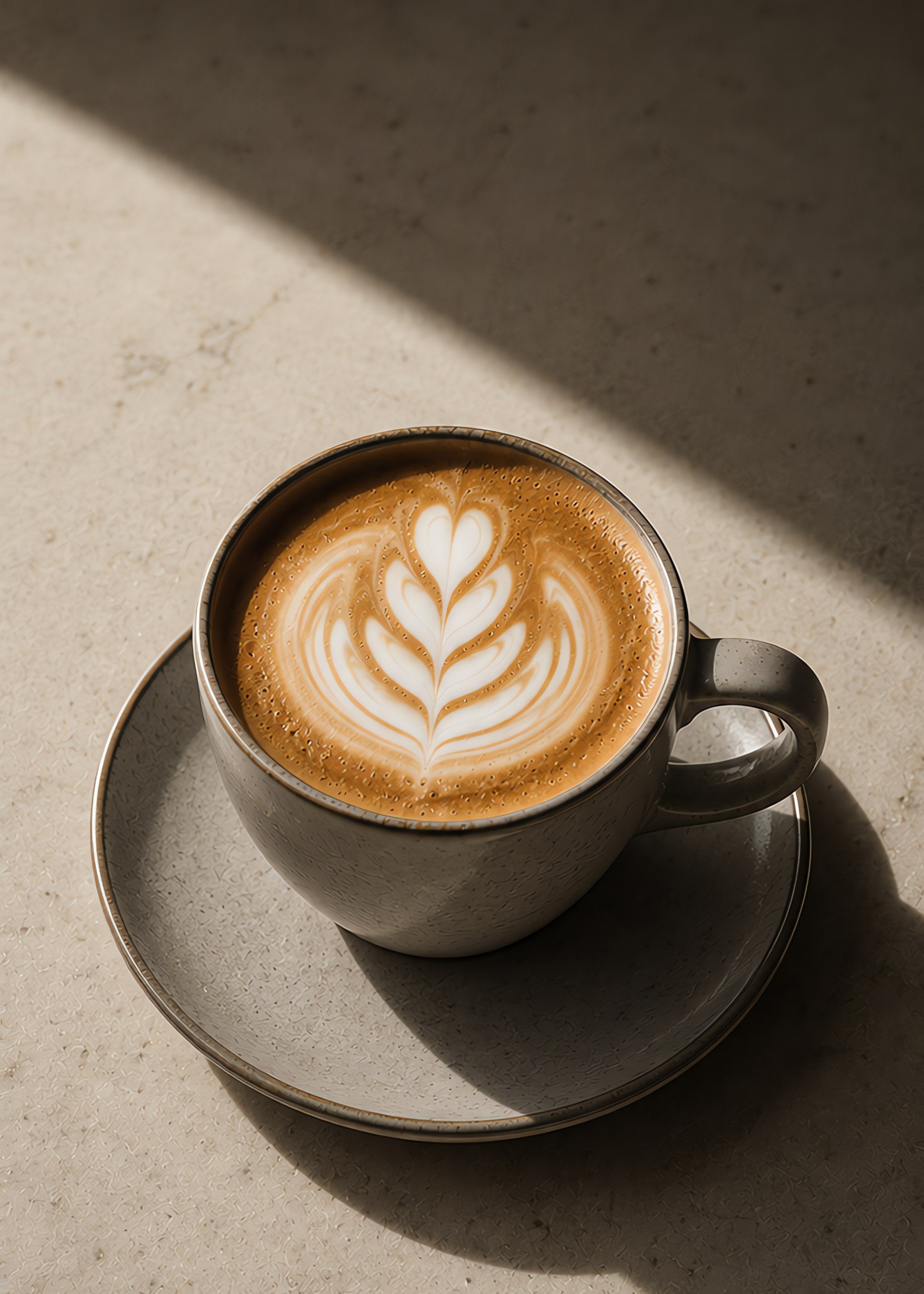 morning latte, flat artwork