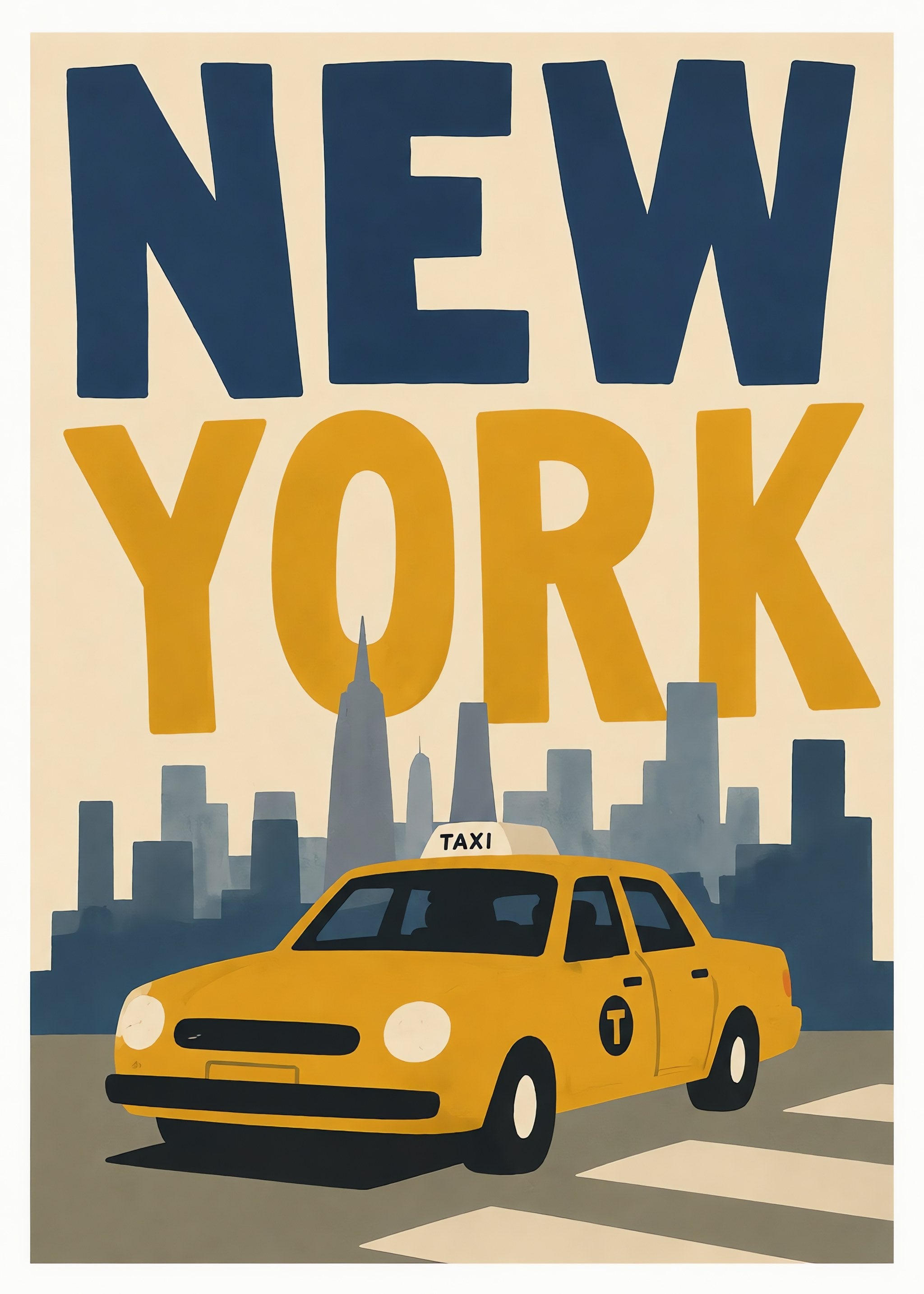 New York Taxi, flat artwork