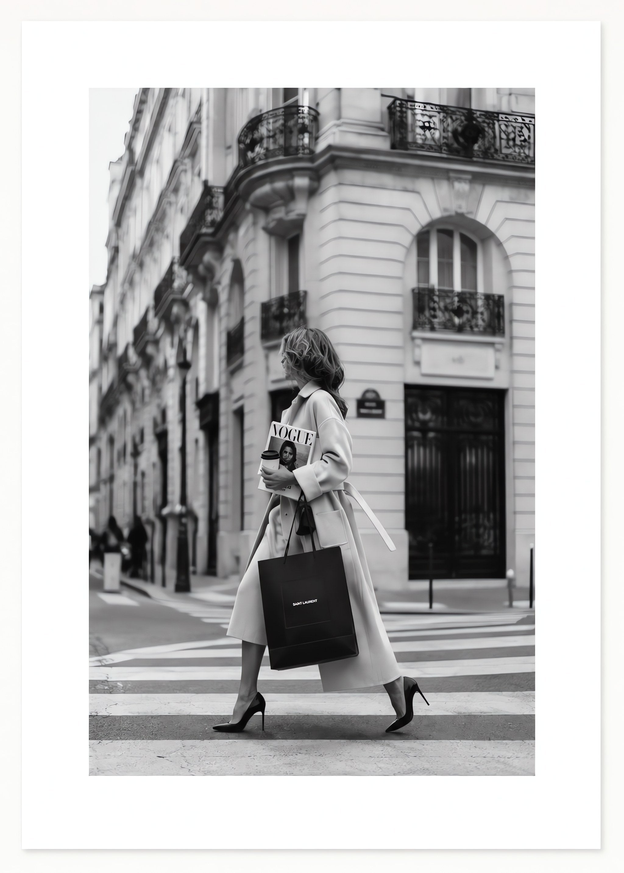 Paris Street Elegance, flat artwork