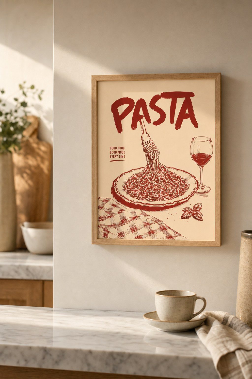 Pasta Night Mood, styled interior