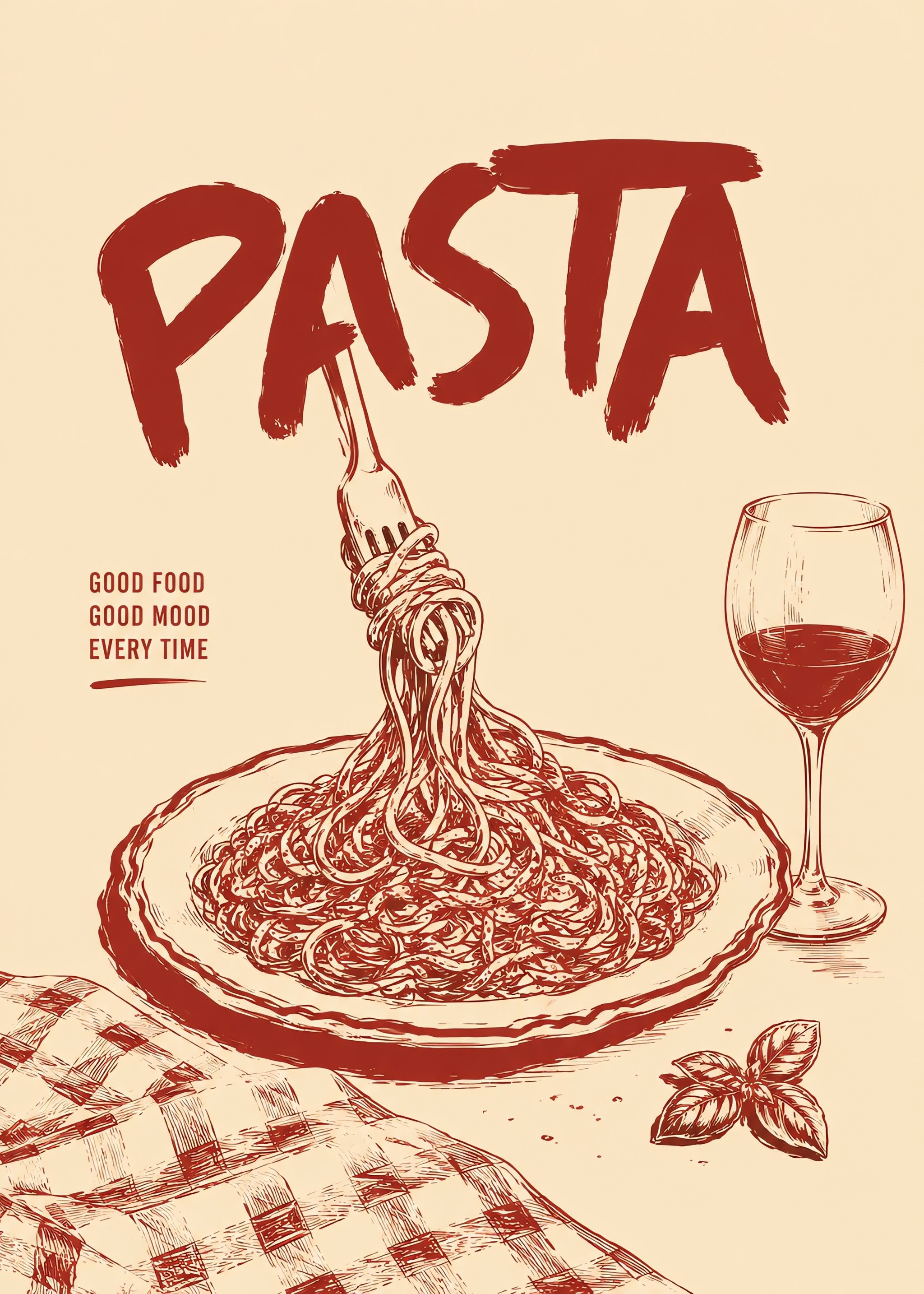 Pasta Night Mood, flat artwork