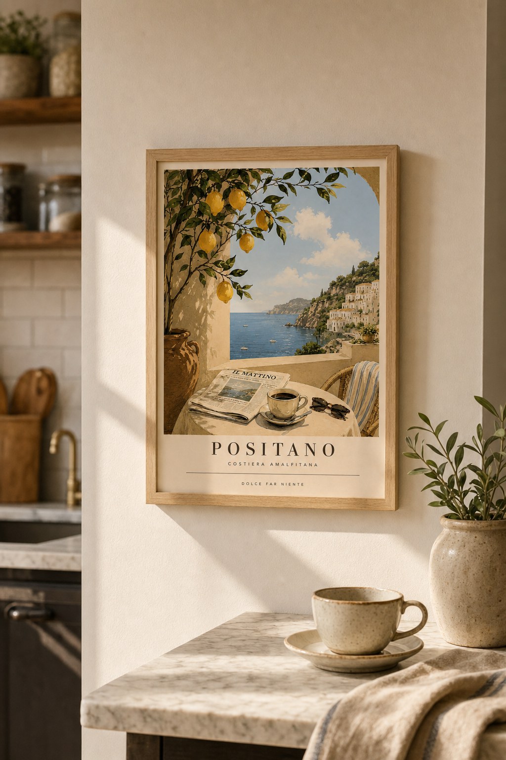Positano Morning Terrace, styled interior