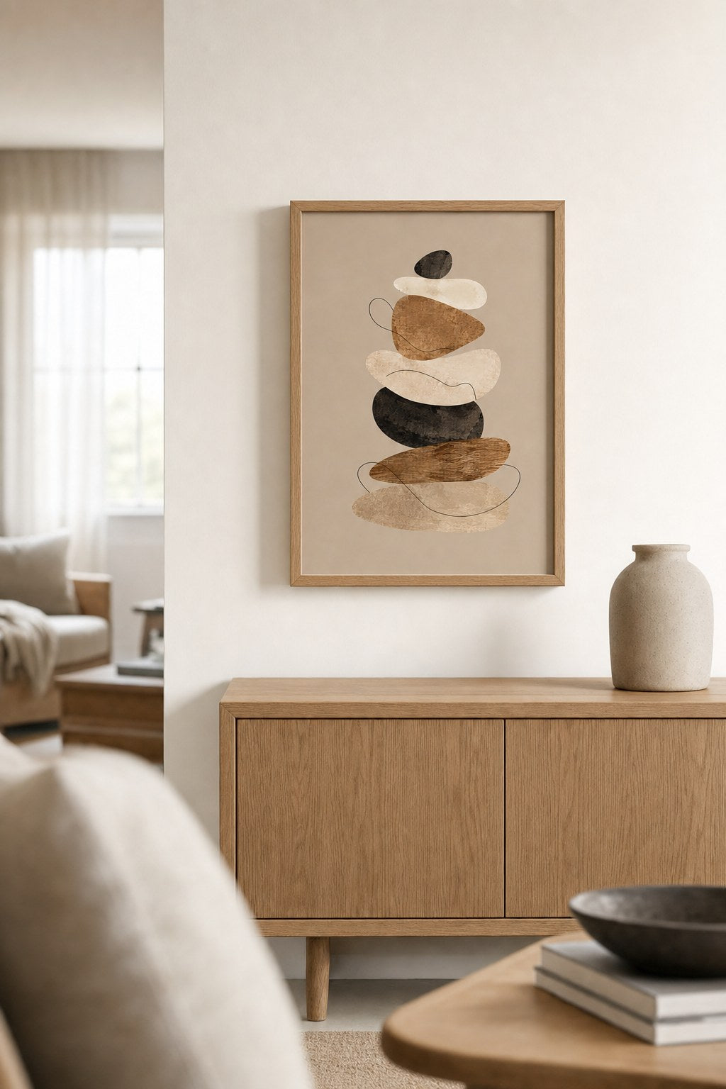 Quiet Balance Study, styled interior