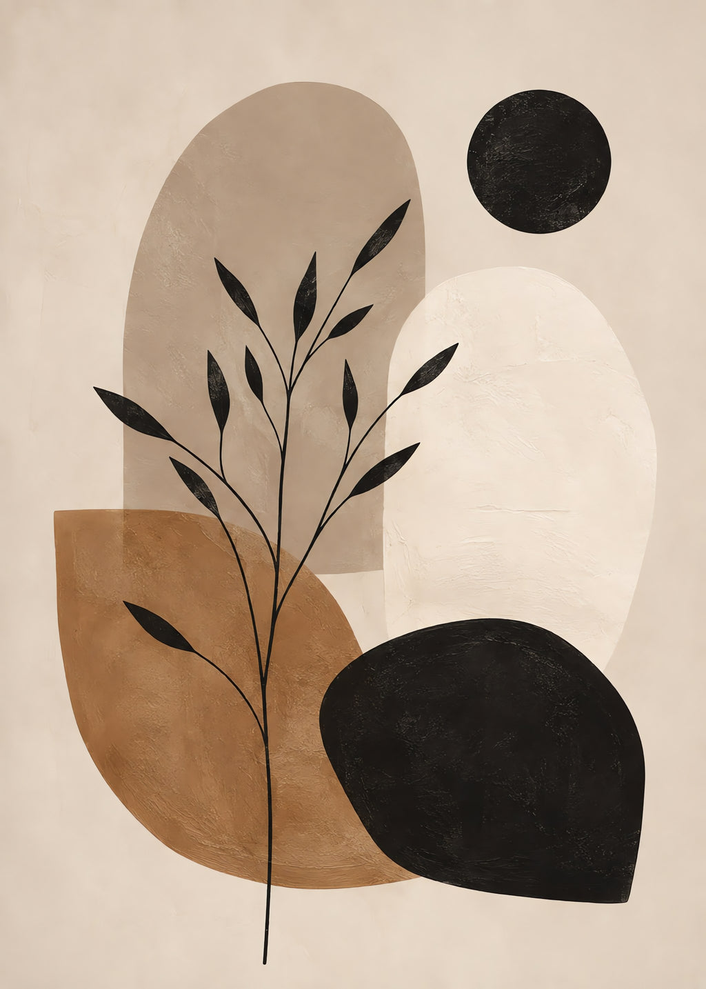 Quiet Botanical Balance, flat artwork