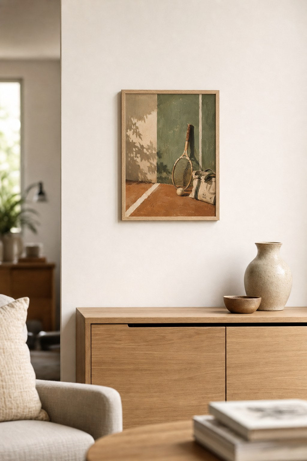 Quiet Court Afternoon, styled interior