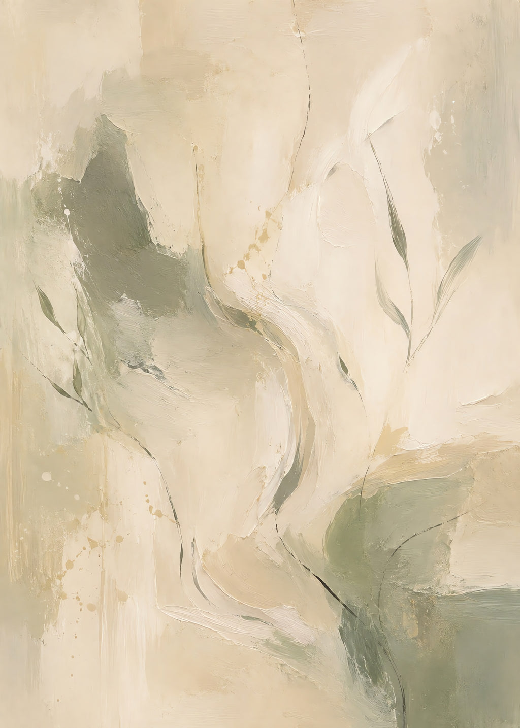 Quiet Leaf Drift, flat artwork
