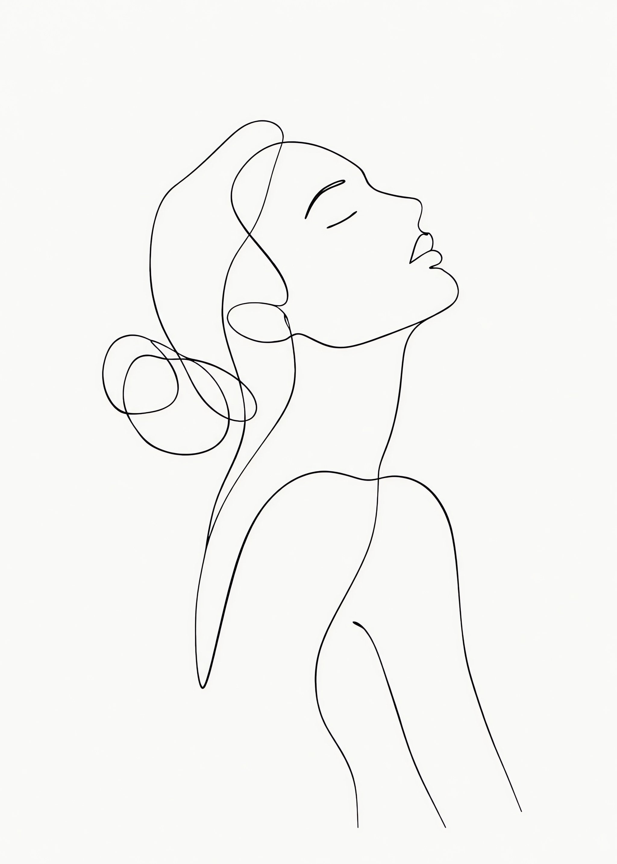 Quiet Muse Line, flat artwork