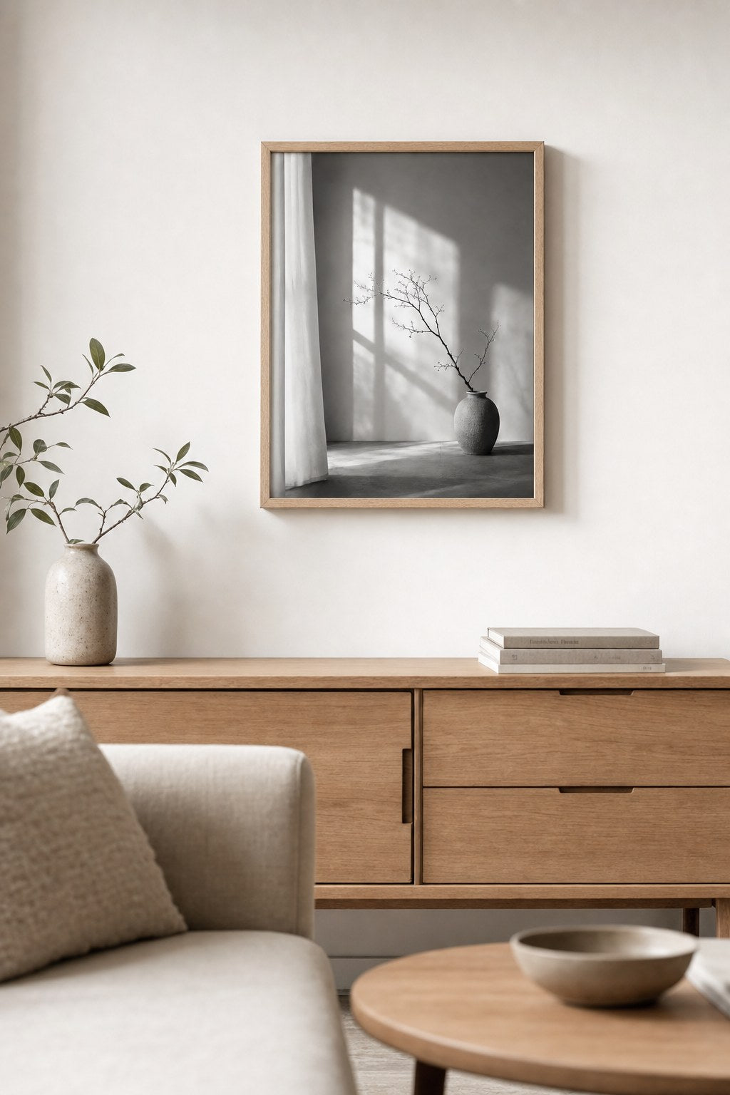 Quiet Window Light, styled interior
