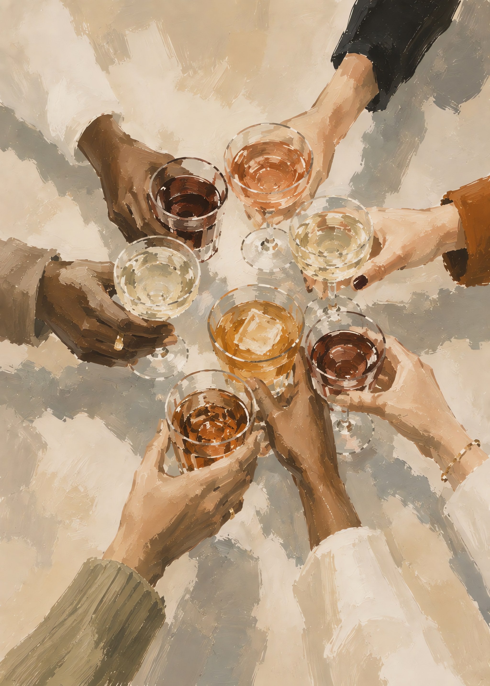 Raise a Glass, flat artwork
