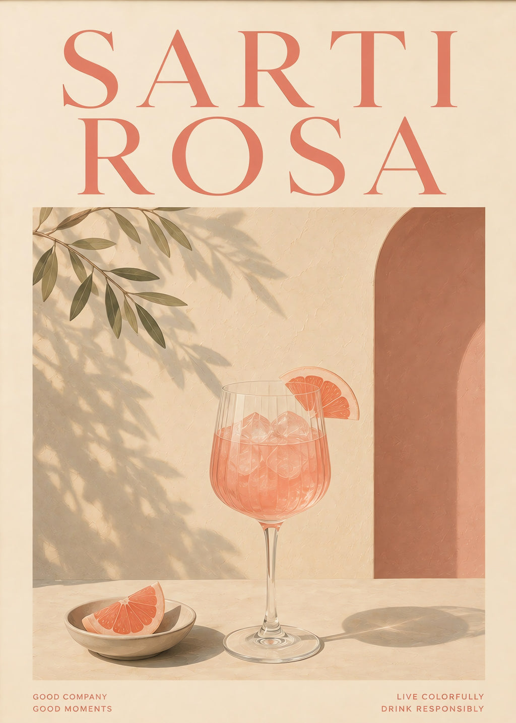 Sarti Rosa Afternoon, flat artwork