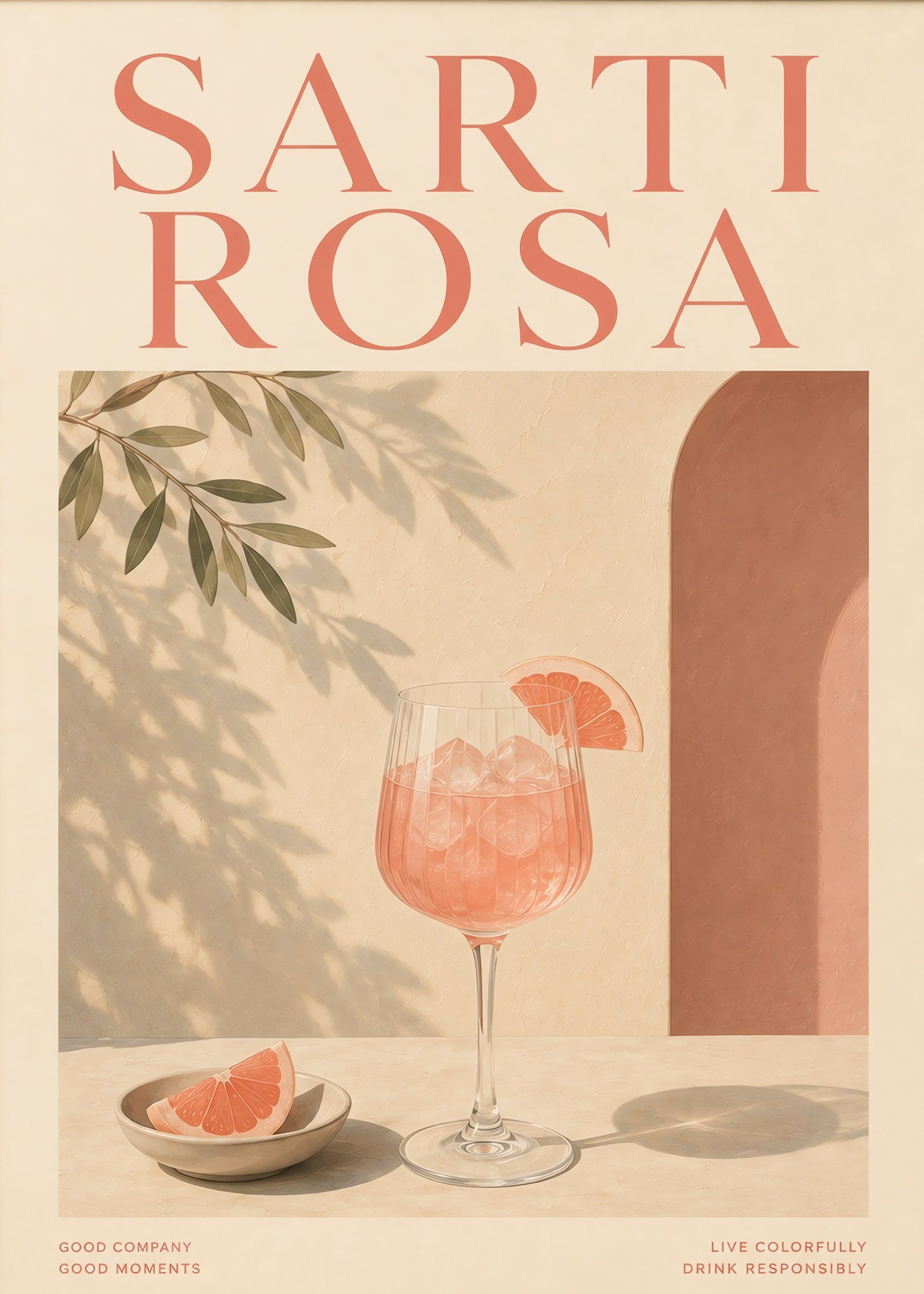 Sarti Rosa Afternoon, flat artwork
