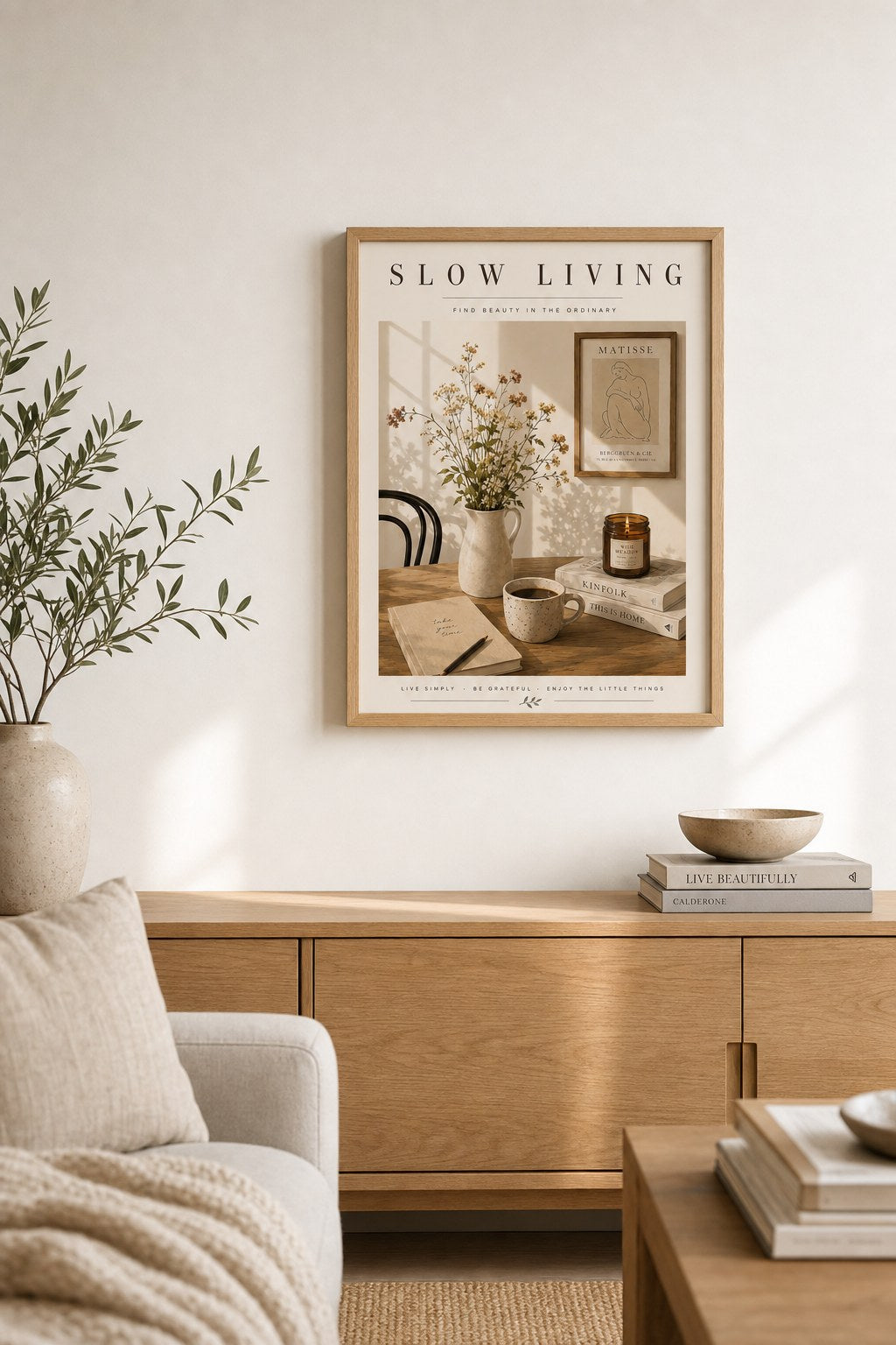 Slow Morning Ritual, styled interior