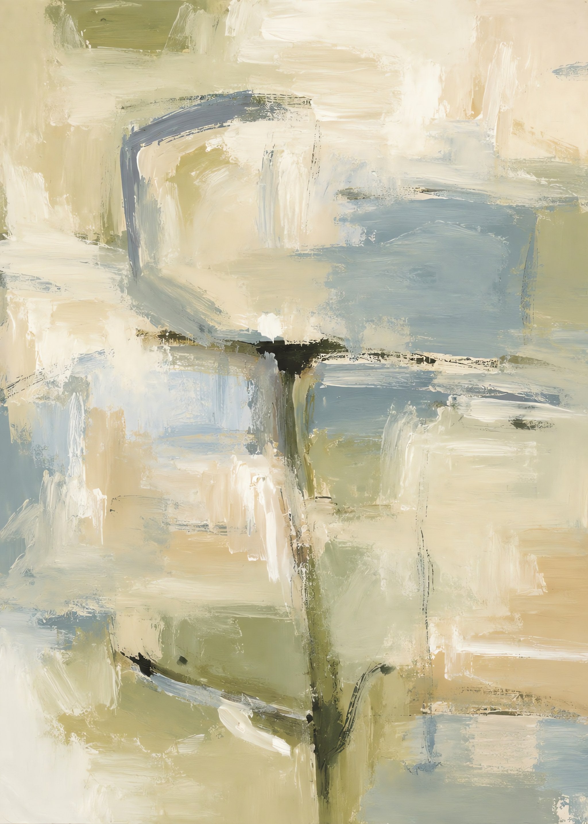 Soft Horizon Drift, flat artwork