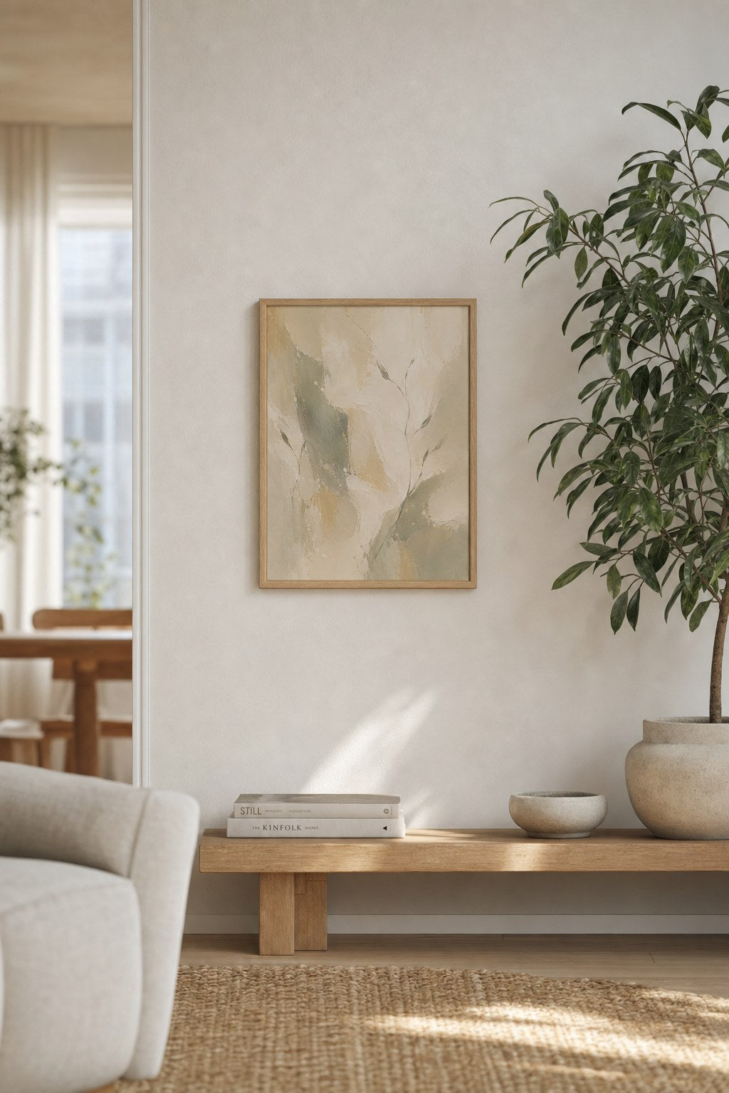 Soft Meadow Whispers, styled interior
