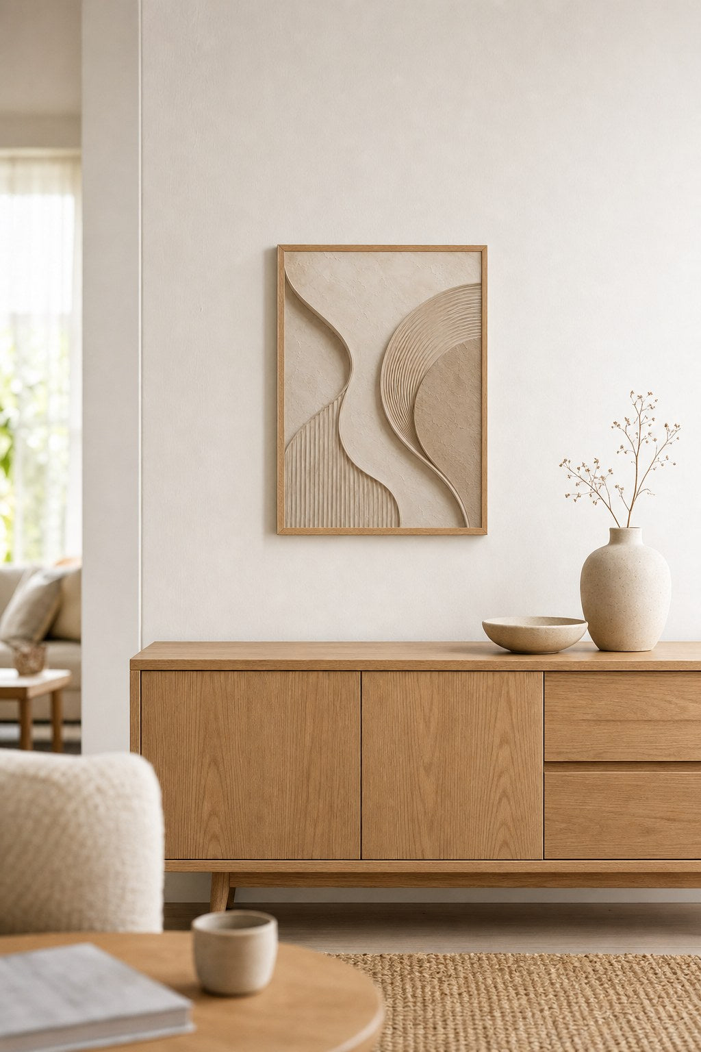 Soft Sand Curves, styled interior