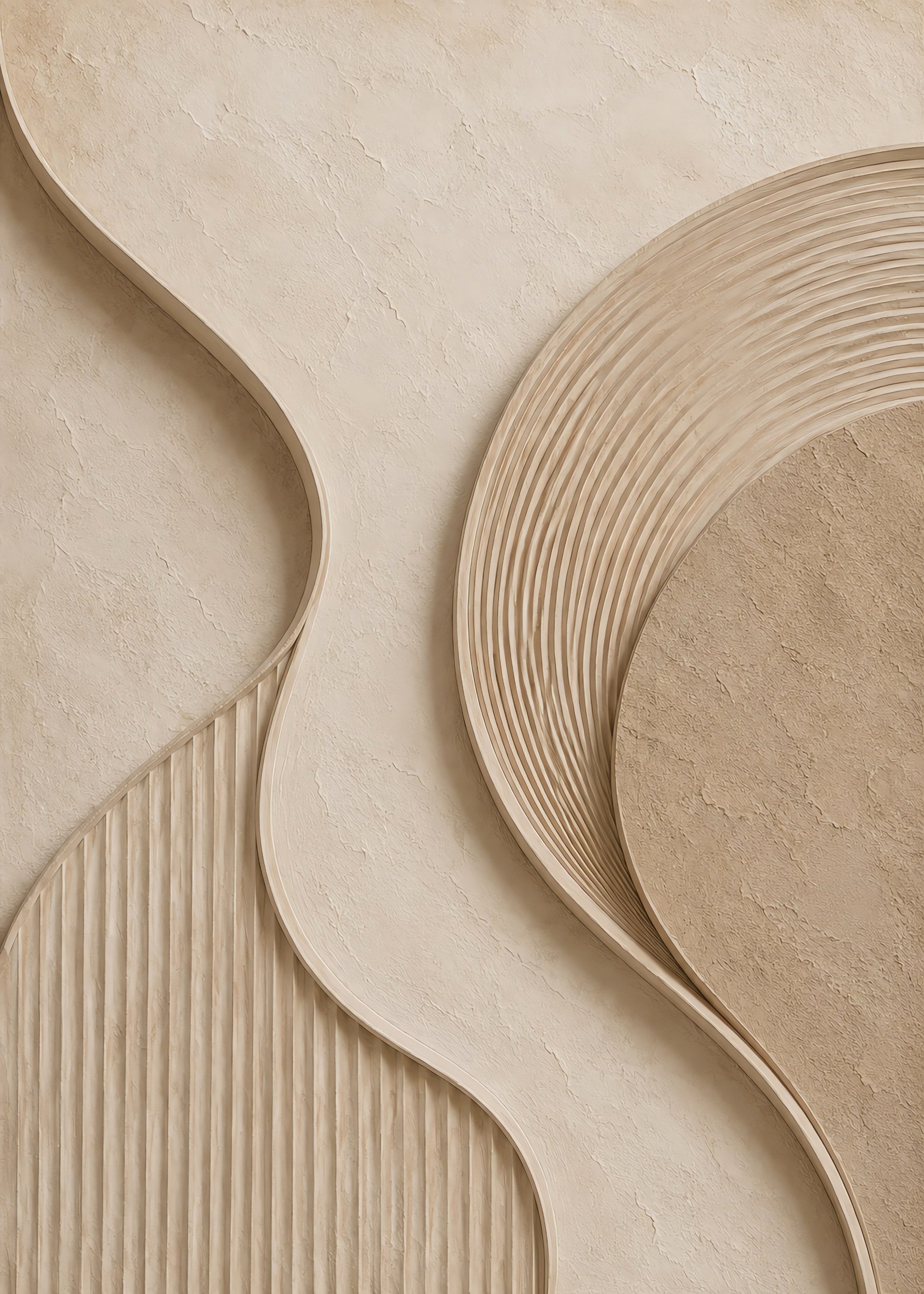Soft Sand Curves, flat artwork