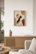Sunlit Grace Portrait, styled interior