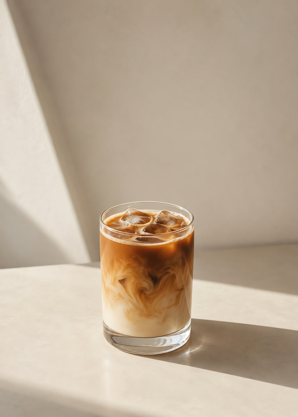 Sunlit Iced Latte, flat artwork