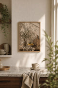 Sunlit Lemon Still Life, styled interior