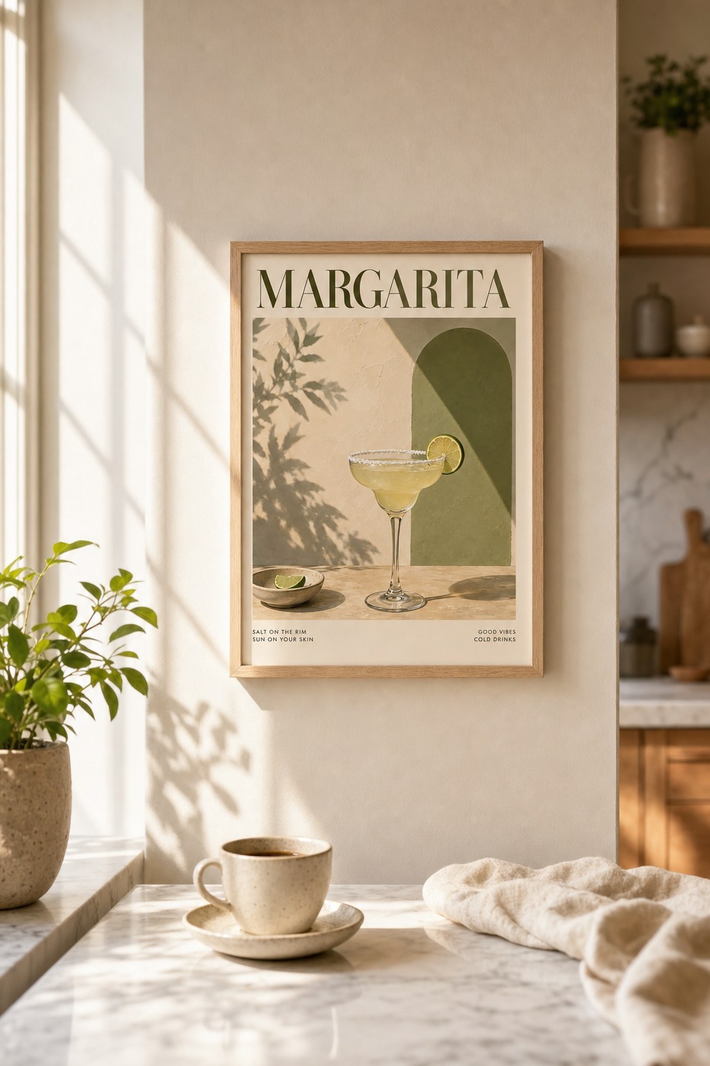 Sunlit Margarita Hour, styled interior