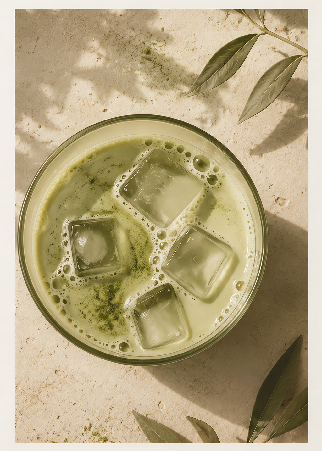sunlit matcha, flat artwork