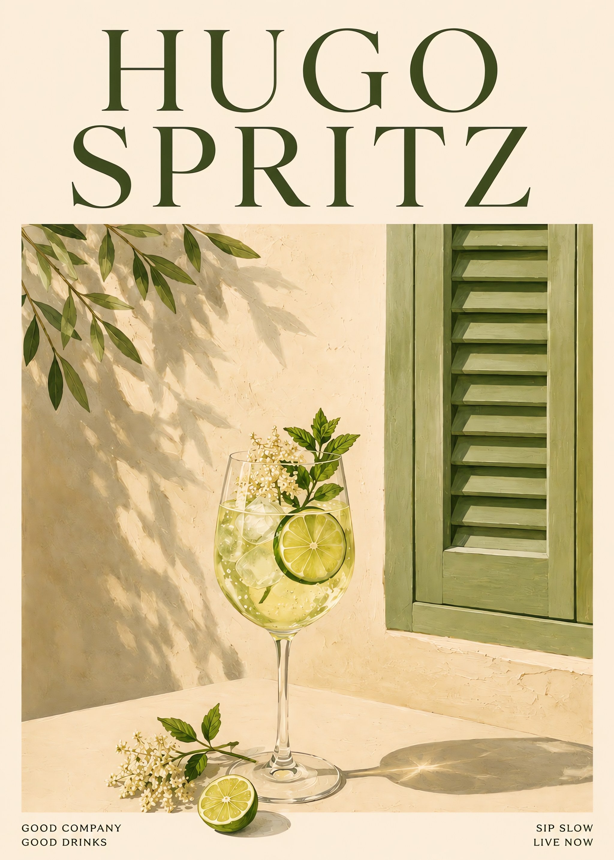 Sunlit Spritz Hour, flat artwork
