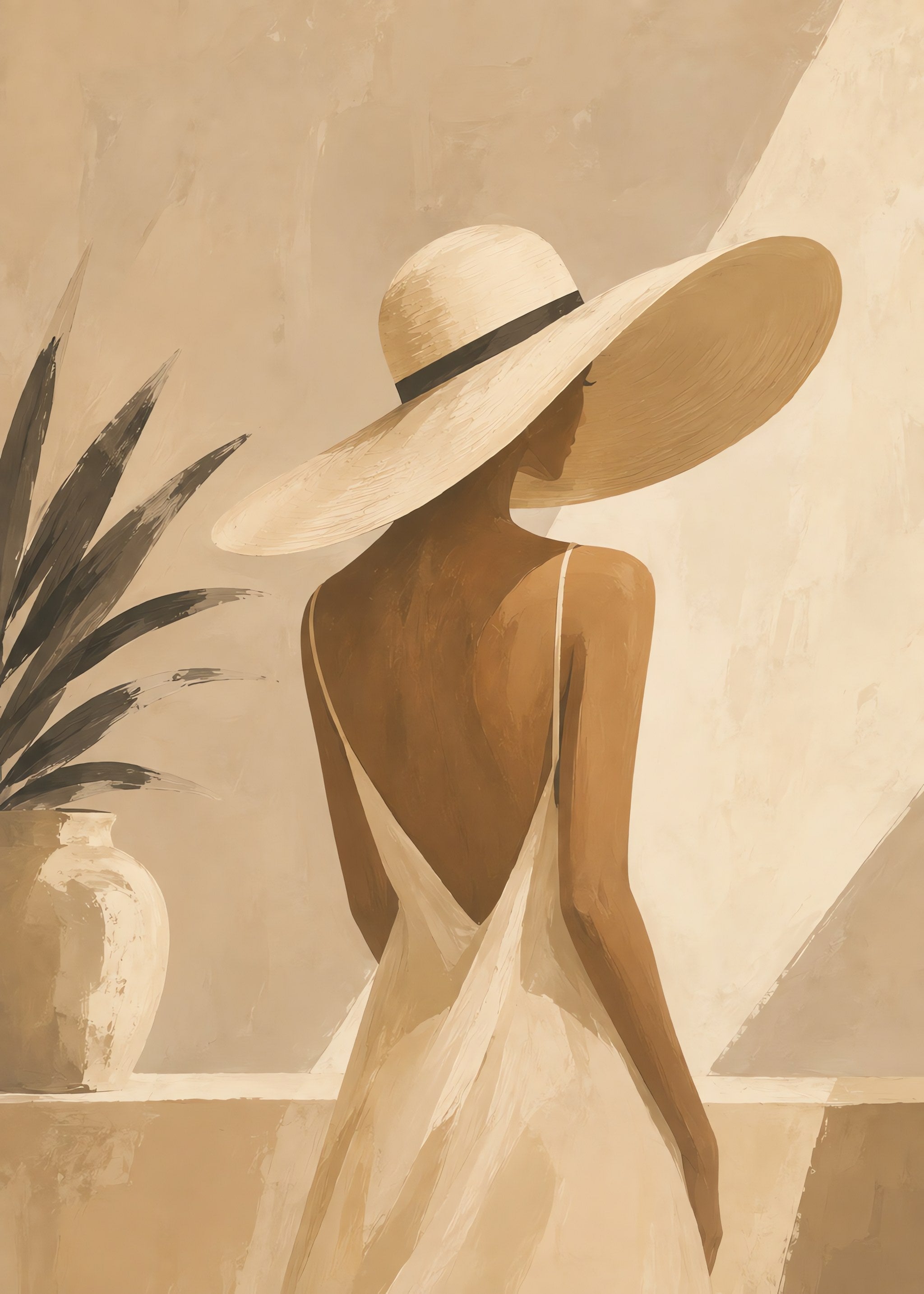 Sunlit Summer Muse, flat artwork