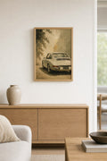 Sunlit Sunday Drive, styled interior