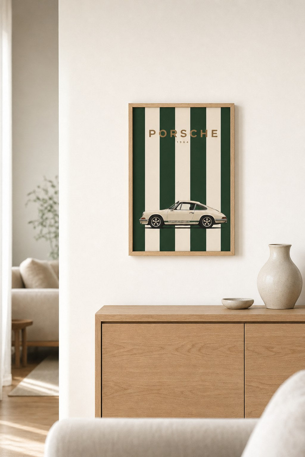 Vintage Racing Stripes, styled interior