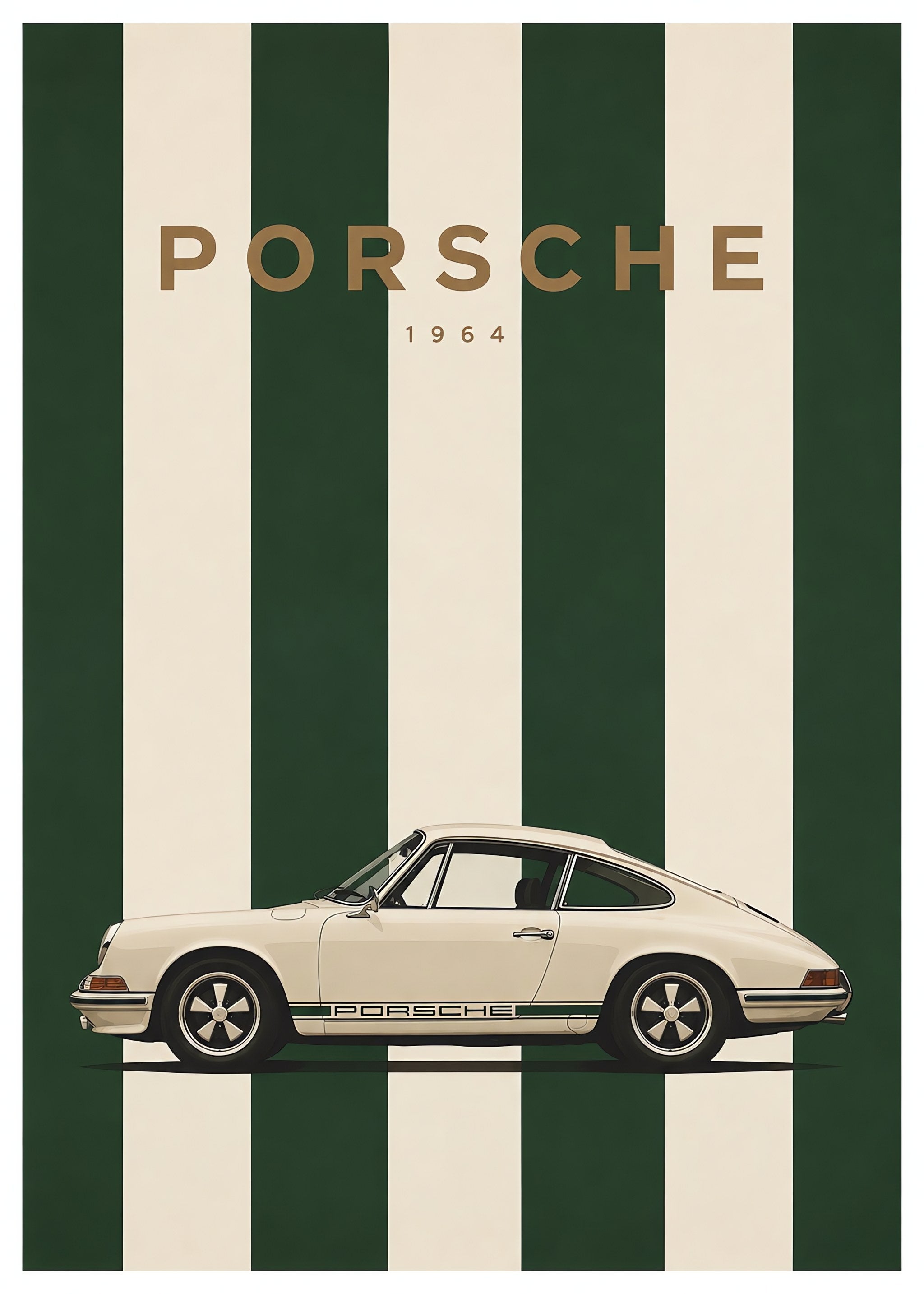 Vintage Racing Stripes, flat artwork